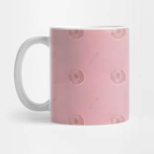 Pink Lines and Circles Pattern v2 Mug